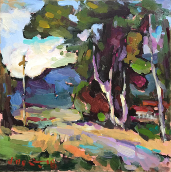 acrylic on board, 12x12