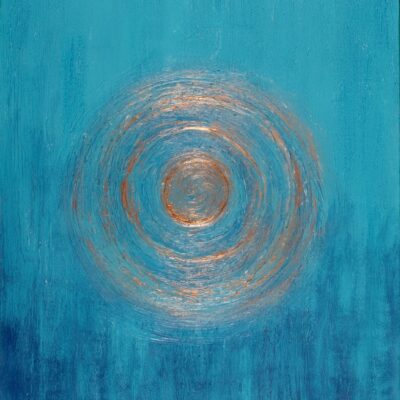 Acrylic and gold leaf on Canvas
36" x  30"