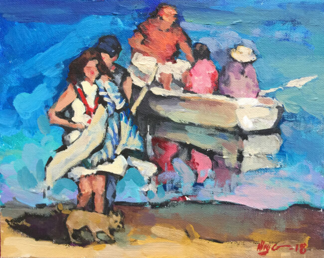 acrylic on canvas board, 8x10, $800