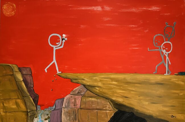 Original: Acrylic & Oil on Canvas
5' x 3'4” (3/4" thick)