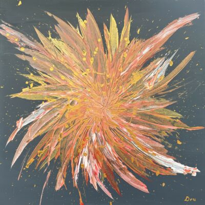 Furious Bloom - Original: Acrylic & Oil on Canvas
3' x 3' (3/4" thick)