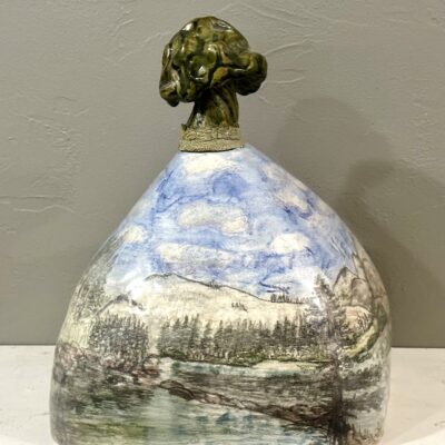 Ceramic, underglazes, glazes